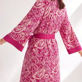 LUVLETTE Bata kimono De Con Estampado Paisley