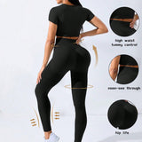 Yoga Basic Conjunto Deportivo De Mujer Sin Costuras De Alta Elasticidad