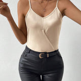 Top De Camisola De Dee De Envoltura De Alta Gama De Estilo Frances