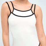 Forever 21 Body De Tirantes Finos Para Mujer Con Borde De Envoltura