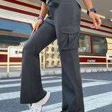 Coolane Pantalones Acampanados, De Talle Bajo, Personalizados Y Versatiles