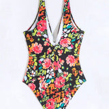 Swim Vcay Traje De Bano De Una Sola Pieza Con Estampado Floral