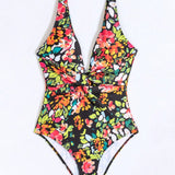 Swim Vcay Traje De Bano De Una Sola Pieza Con Estampado Floral