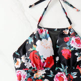 Swim Vcay Conjunto De Traje De Bano Estampado Floral Para Mujer