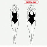 SXY Body Sexy Para Mujer Con Hombro Oblicuo Irregular Recortado