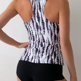 Swim Top De Camisola Tankini Degradado Para Mujer