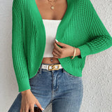 Essnce Cardigan de mujer con mangas largas en unicolor