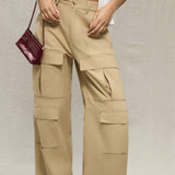 MUSERA Pantalon De Carga Con Detalle De Bolsillo