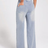 Forever 21 Pantalones Jeans Para Mujer Con Bolsillos Y Cierre De Cremallera