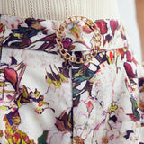 MOTF PREMIUM Pantalones Cortos Plegados Con Pliegues Y Estampado Floral