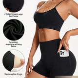 Sport Gameset Conjunto Sin Costuras De Yoga, Deportes, Con Camisola Y Pantalones Cortos De Alta Elasticidad