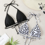 Swim Top de bikini de verano para playa con cuello halter para mujeres