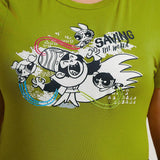 Earth Day Fanverse Picks Camiseta Grafica De a Grande Con Dibujo Animado Y Letras