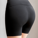 Pantalones de tiburon para mujeres con cintura alta y shorts ajustados negros y delgados de verano, shorts de boxeadora para controlar el abdomen