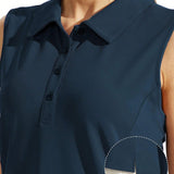 Camisa Sin Mangas De Golf Para Mujer, Transpirable Y De Secado Rapido, Camiseta De Tanque De Ropa Deportiva, Ropa De Golf Polo