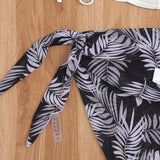 Swim Vcay Conjunto de bikini de 3 piezas con cuello halter para mujer, traje de bano completo