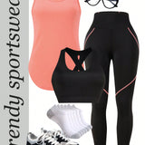 Daily&Casual Conjunto Deportivo Casual Comodo Elastico