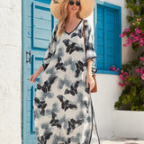 kimono De Playa Al Por Mayor Para Mujeres Con Hermoso Estampado De Animales, Tunica, Bata De Playa Y kimono Para Cubrir Trajes De Bano