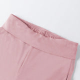 EZwear Pantalones Casuales Ligeramente Acampanados De Color Solido Para Mujer