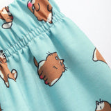 DAZY Pantalones De Pijama Comodos Informales Con Patron De Gato Lindo