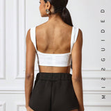 MISSGUIDED Shorts Simples De Mujer De Color Solido