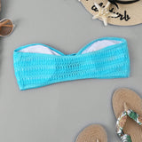 Swim Top de bikini sin tirantes de verano para mujer para la playa