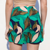 Maija Pantalones cortos de cintura alta estampados de estilo de moda de verano de vacaciones para mujeres