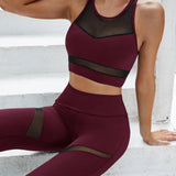 Yoga Sxy Traje Deportivo Con Bloques De Color De Moda Para Mujer