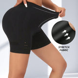 Yefecy Shorts de atletismo sin costuras con control de barriga y malla de trasero de durazno para yoga y correr para mujeres confeccionado en spandex