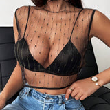 Prive Top Cultivo De Malla Suelta Y Transparente Para Mujeres En Verano