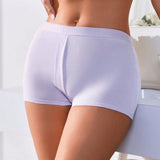 Pantalones simples comodos unicolor para mujeres con angulos planos