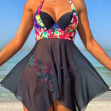 Swim Lushore Estuche Rigido Para Transporte De Bikini Tipo Camisola Con Estampado Floral Para Mujer