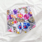 Swim Lushore Pantalones cortos de bikini para mujer con estampado aleatorio, adecuado para usar en la piscina y la playa en verano.
