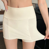 DAZY Pantalones cortos de seguridad antivacio con area de triangulo de cintura amplia y color solido
