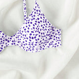 Swim Vcay Top de Bikini Floral de Vacaciones para Mujeres