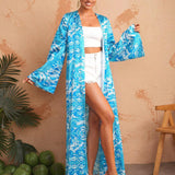 Sire Leo Lamar Mujeres kimono Cardigan Floral Suelto