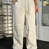 Coolane Pantalones De Trabajo Con Bolsillo Casual Y Reversible De Moda