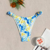 Swim Mod Bottom del bikini con estampado de flores para vacaciones de verano en la playa