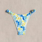 Swim Mod Bottom del bikini con estampado de flores para vacaciones de verano en la playa