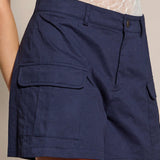 Neu Pantalones cortos de carga informales para mujer con bolsillos Flip de verano