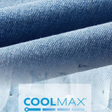 EZwear Jeans sueltos de mujer Coolmax en tono azul claro con acabado lavado