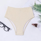Swim Braguita de bikini de verano para mujer de unicolor con textura de playa