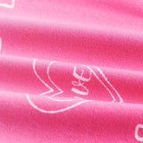 Qutie Plus Size Pink Gradient Tie Front T-Shirt With Slogan Print