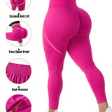 Sport Seamluxe Pantalones de yoga de compresion sin costuras para mujeres de talla grande
