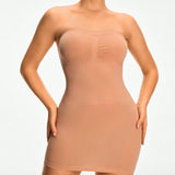 SHAPE Vestido de tubo sin tirantes unicolor para mujer