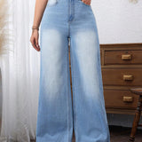 LUNE Pantalones Jeans sencillos de unicolor para el uso diario de las damas