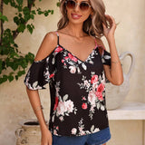 Blusa estampada floral para mujer