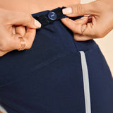 Shorts ajustados cortos y casuales de cintura elastica ajustable para jovenes embarazadas