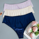 Pantalones cuadrados comodos y plisados de unicolor para mujeres, perfectos para combinaciones atrevidas