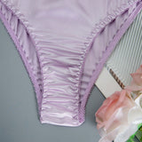 Pantalones cuadrados comodos y plisados de unicolor para mujeres, perfectos para combinaciones atrevidas